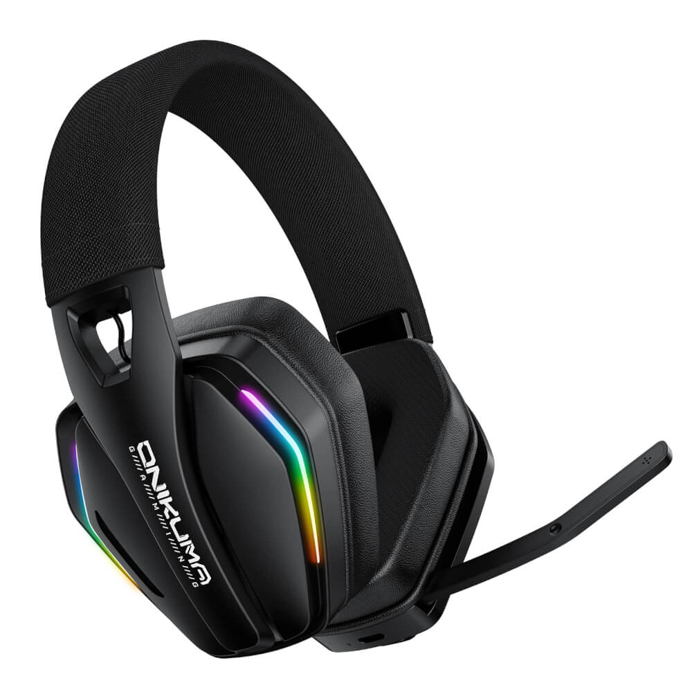 หูฟังเกมมิ่ง ONIKUMA GT826 เชื่อมต่อได้ 3 โหมด BLUETOOTH 5.4 / USB-C / 2.4G DONGLE - สีดำ_4